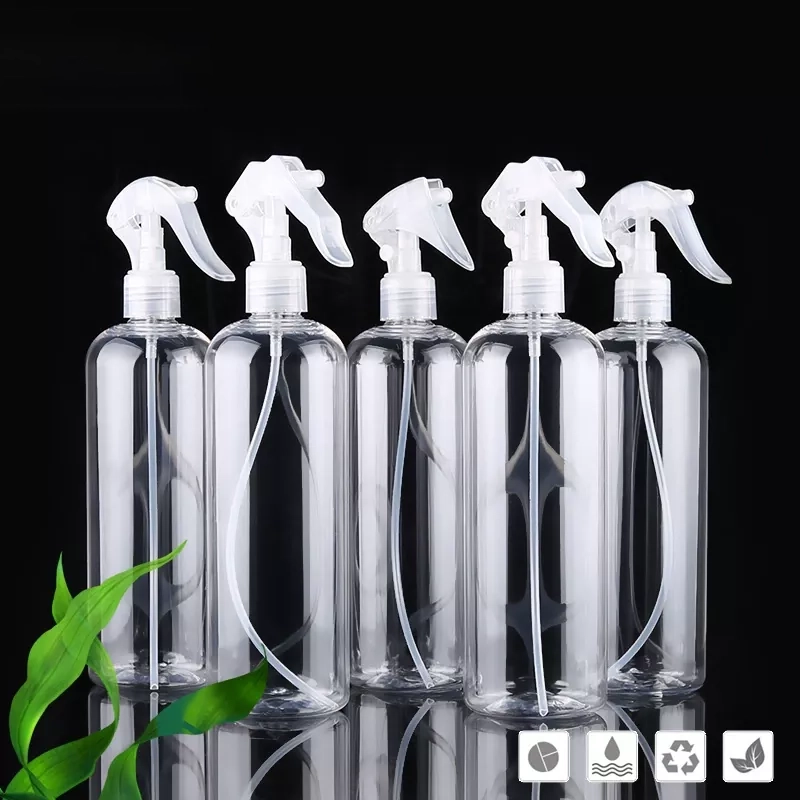 500ml PET Round Transparent Plastic Spray Bottle
