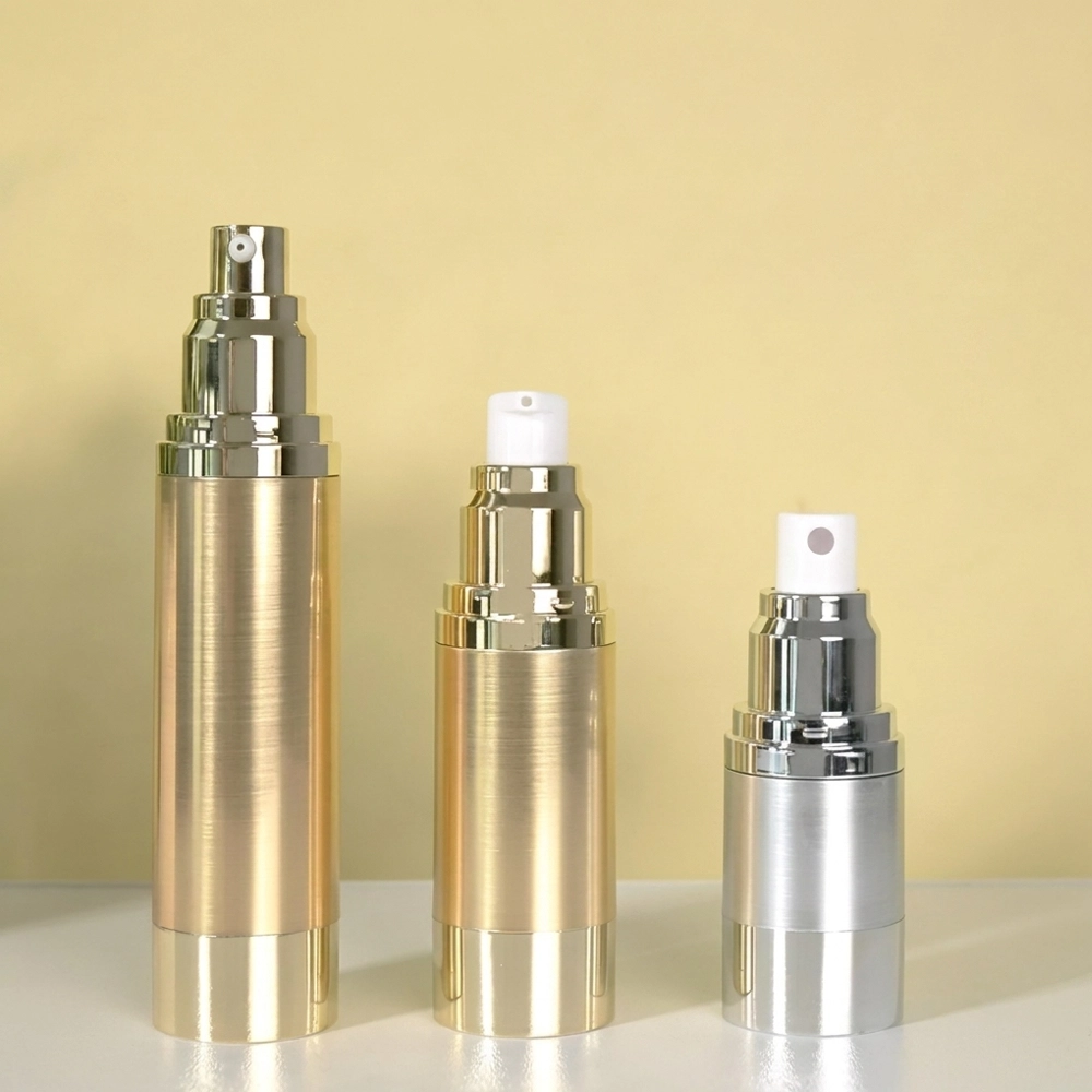 Electroplated Aluminum Lotion Pump for Premium Cosmetic Bottle