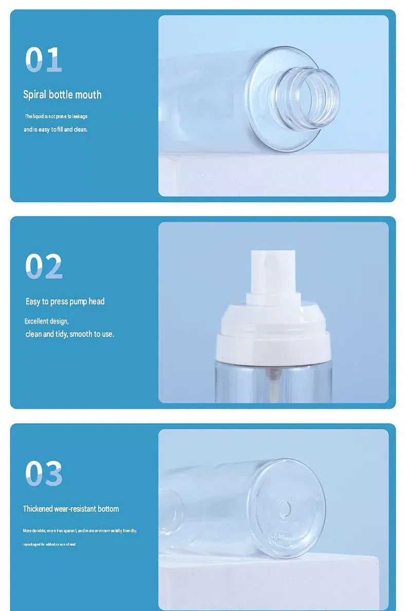 100ml And 150ml PET Press Pump Lotion Bottle