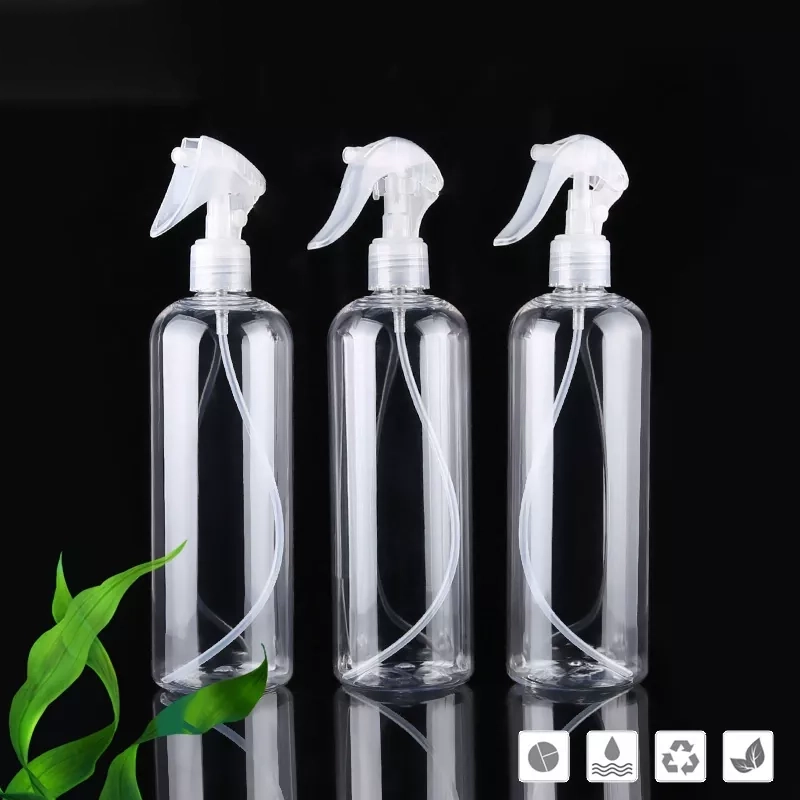 500ml PET Round Transparent Plastic Spray Bottle