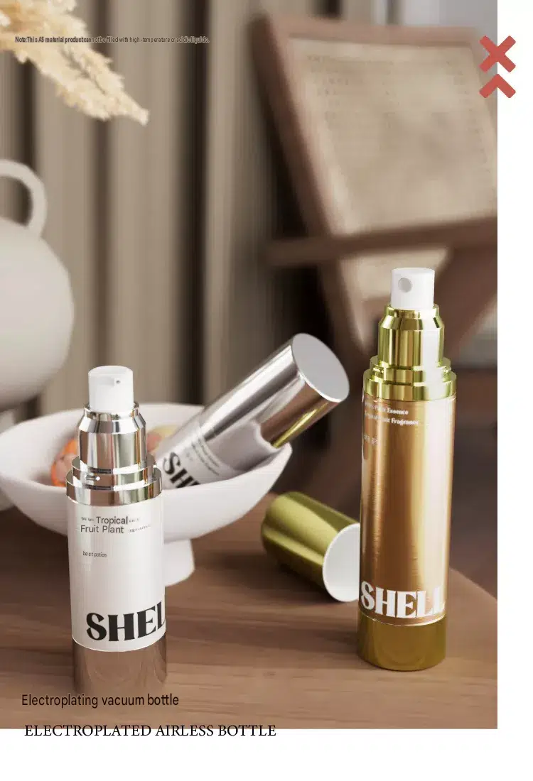 Electroplated Aluminum Lotion Pump for Premium Cosmetic Bottle