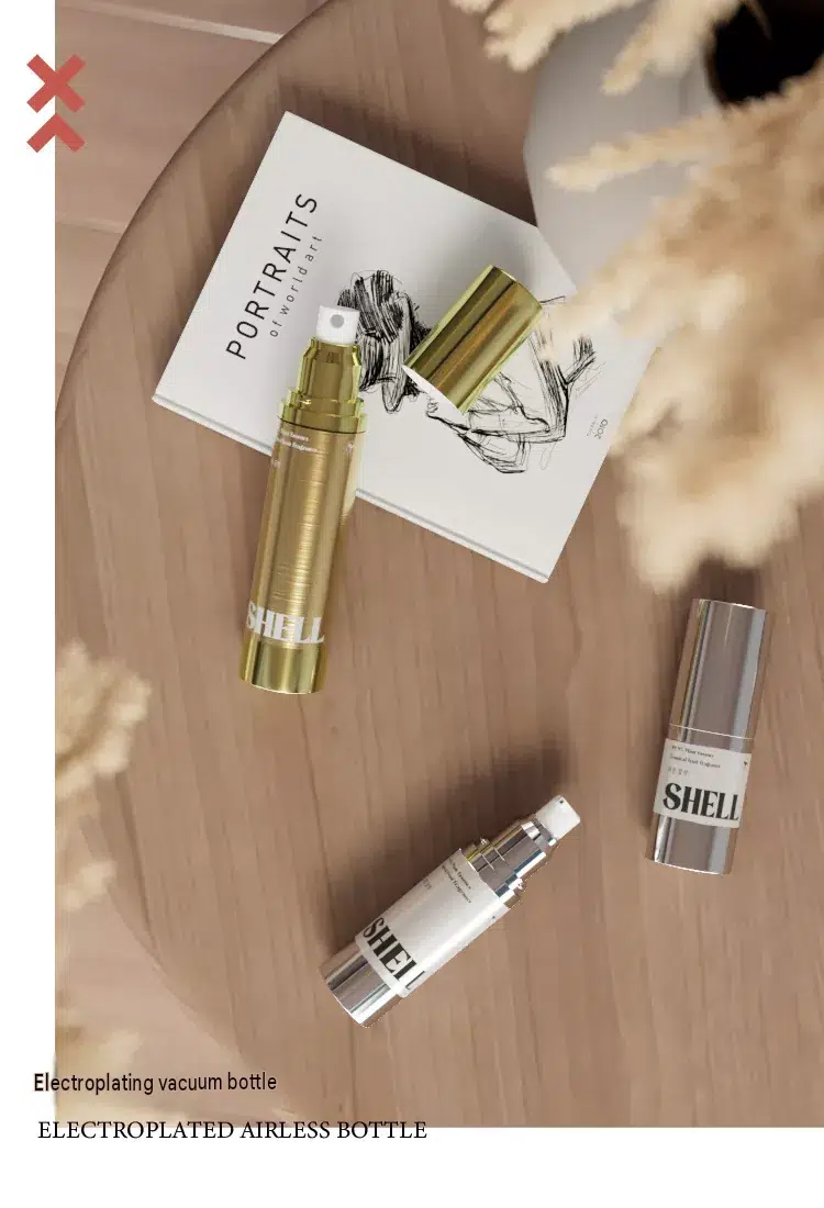 Electroplated Aluminum Lotion Pump for Premium Cosmetic Bottle