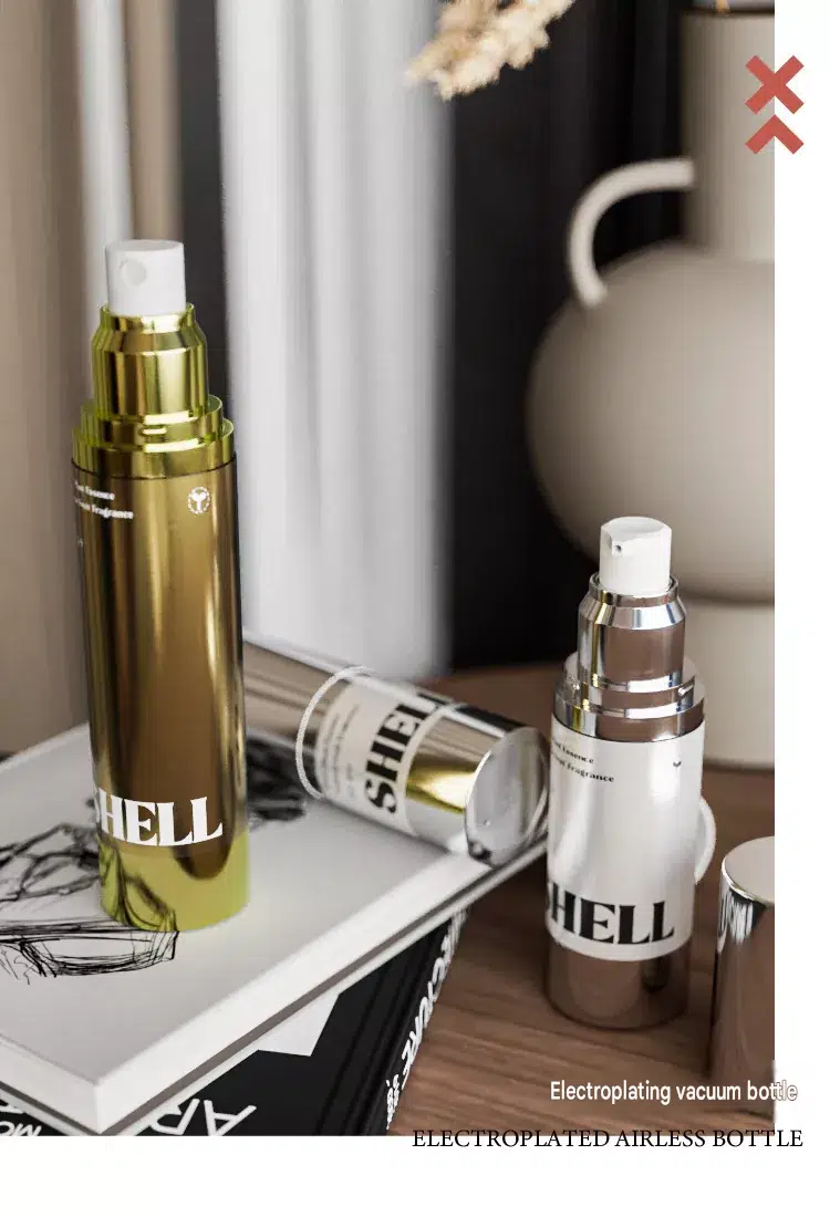 Electroplated Aluminum Lotion Pump for Premium Cosmetic Bottle