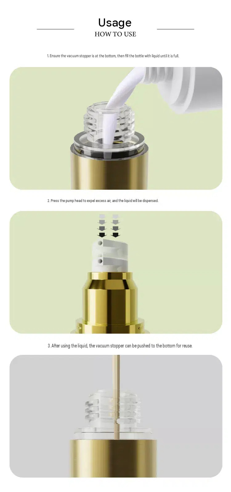 Electroplated Aluminum Lotion Pump for Premium Cosmetic Bottle