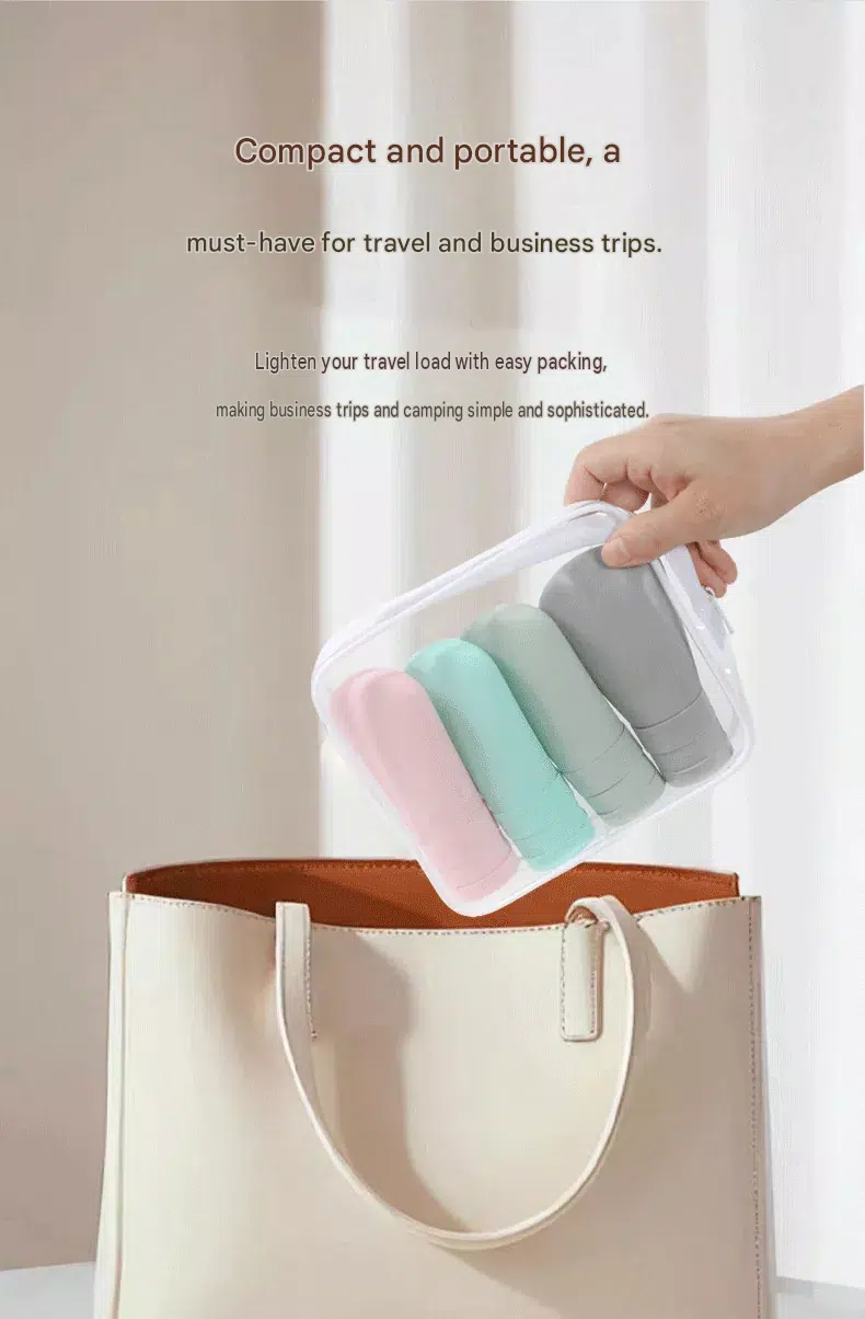 Minimalist Nordic-Style Portable Dispenser Bottle Set