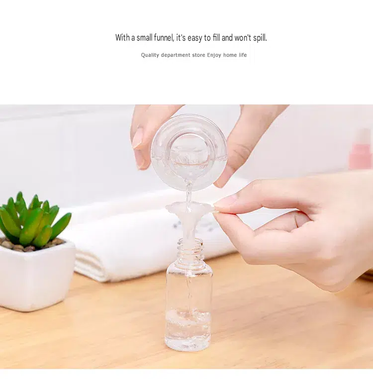Portable 7-Piece Plastic Travel Dispenser Bottle Set