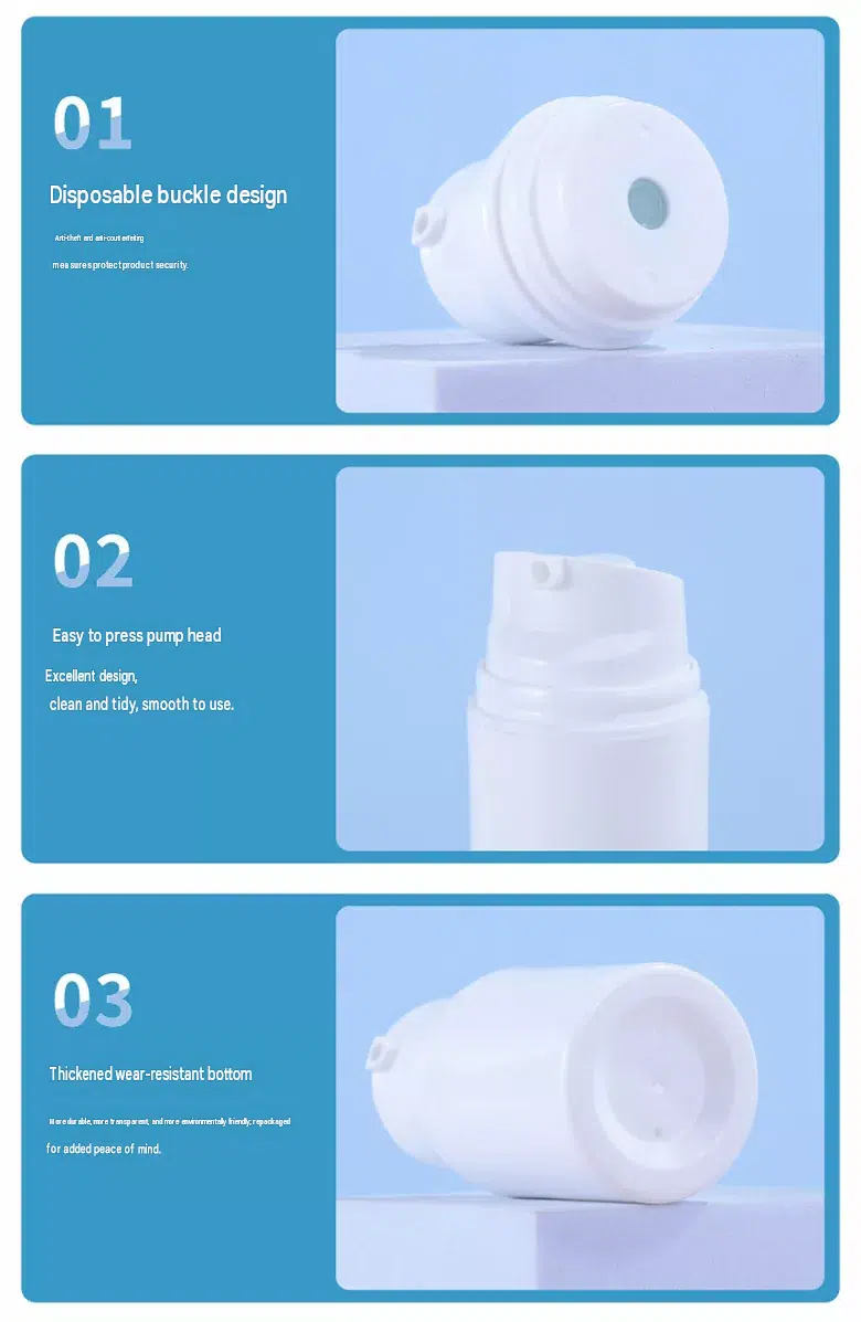 Snap-Lock Airless Lotion Bottle