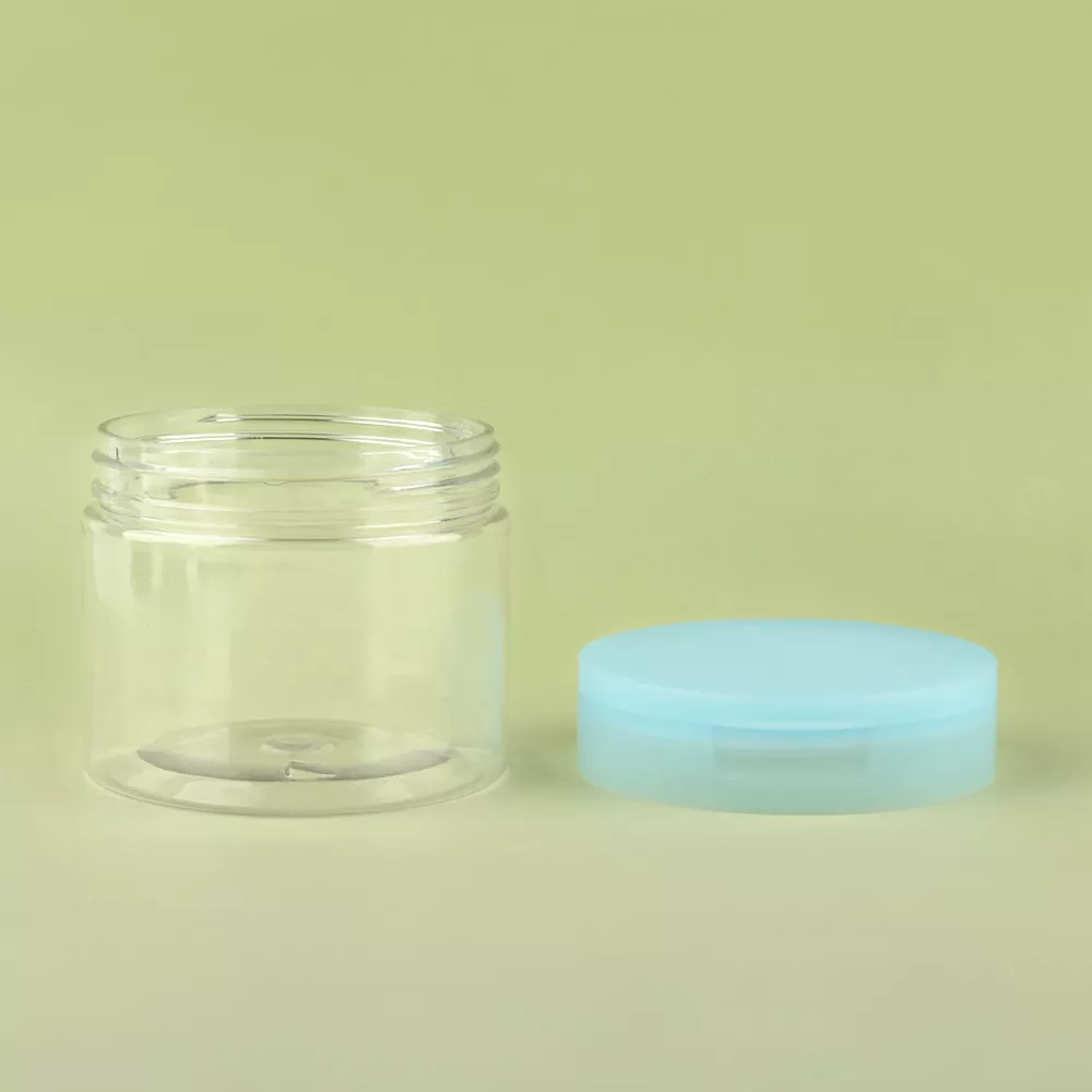 PET Cosmetic Jar with Screw Cap for Skincare Packaging